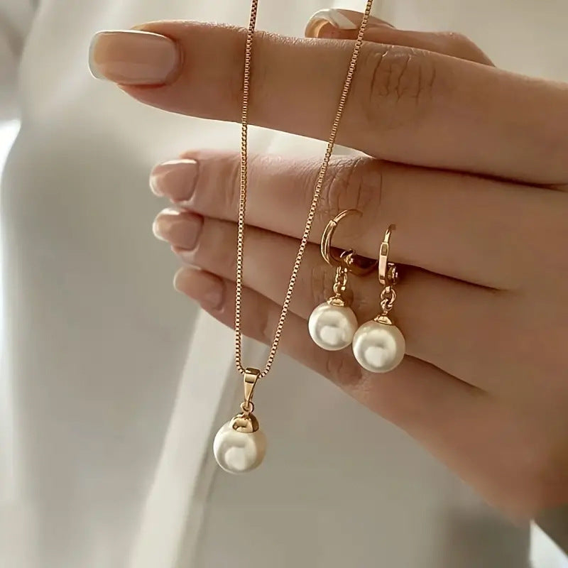 Earrings and necklace set