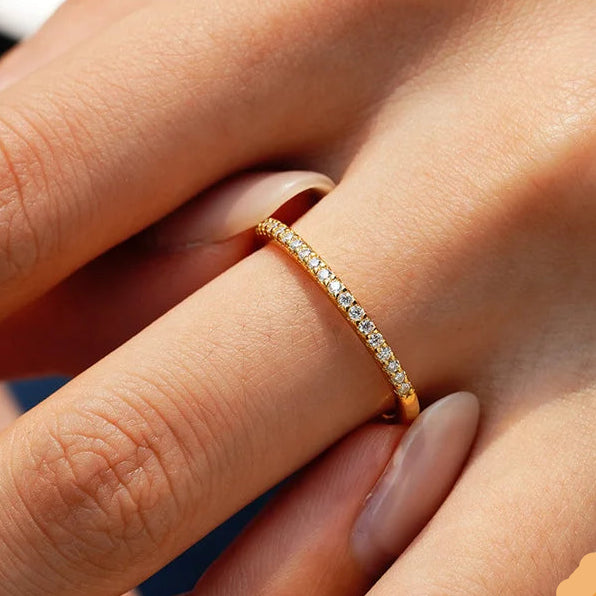 Diamond-Set Gold Ring
